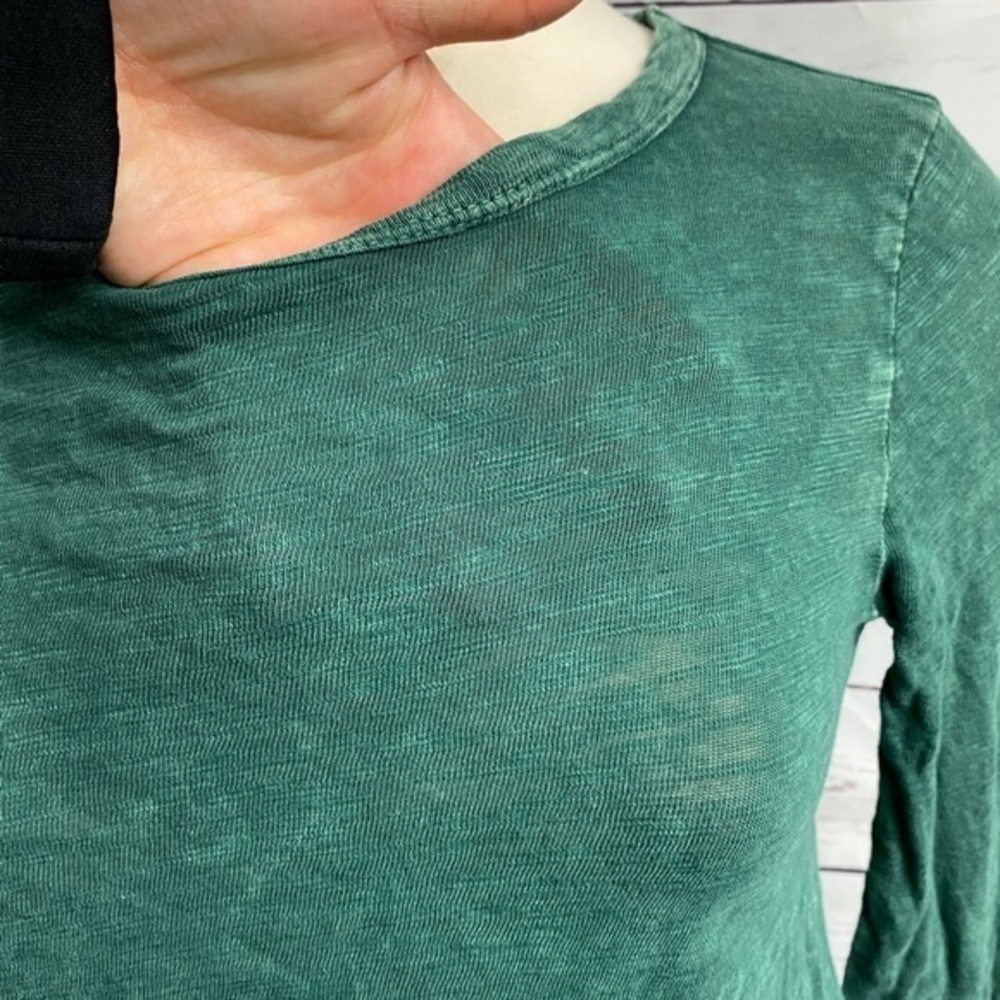 Altar’d State Green Ruffle Long Sleeve Top - Picture 5 of 13